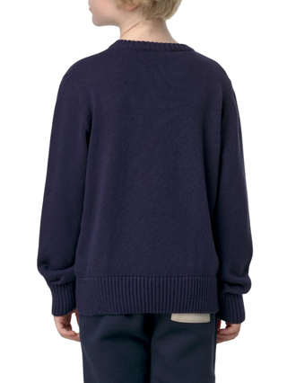 K-way maglia bambino in misto cashmere blu K31388W B29 K-WAY