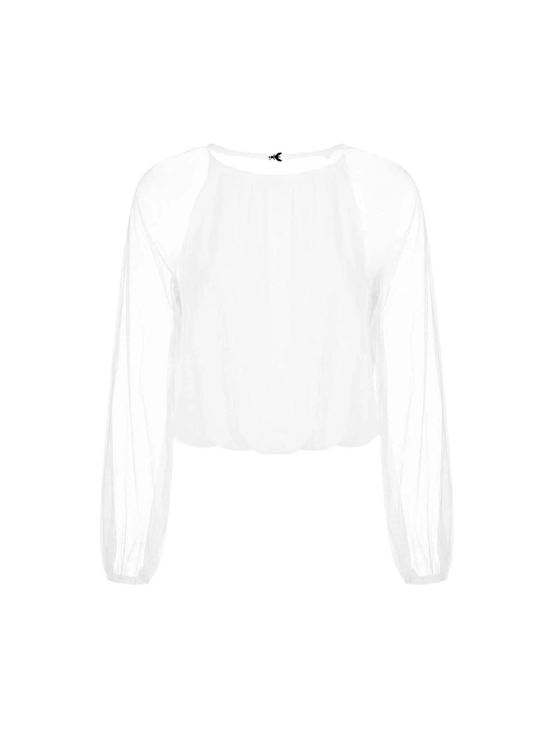 Patrizia Pepe blusa bambina in georgette panna