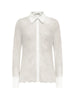 Blugirl camicia in pizzo manica lunga bianco