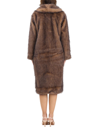 Only pelliccia ecologica lunga beige 15352794 TANNIN ONLY