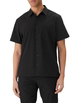 Calvin Klein camicia uomo manica corta nero