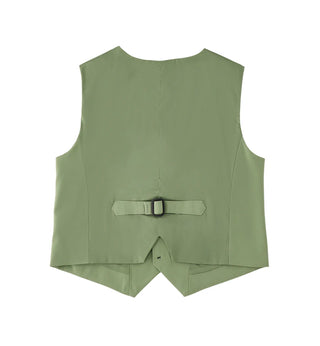 iDo gilet bambino misto viscosa verde salvia