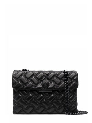 Kurt Geiger borsa a spalla Kensington in pelle nero 7387500109 BLACK KURT GEIGER 