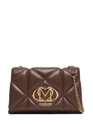 Love Moschino borsa a spalla in ecopelle trapuntata marrone JC4041PP0N-LC0 313 MOSCHINO LOVE 
