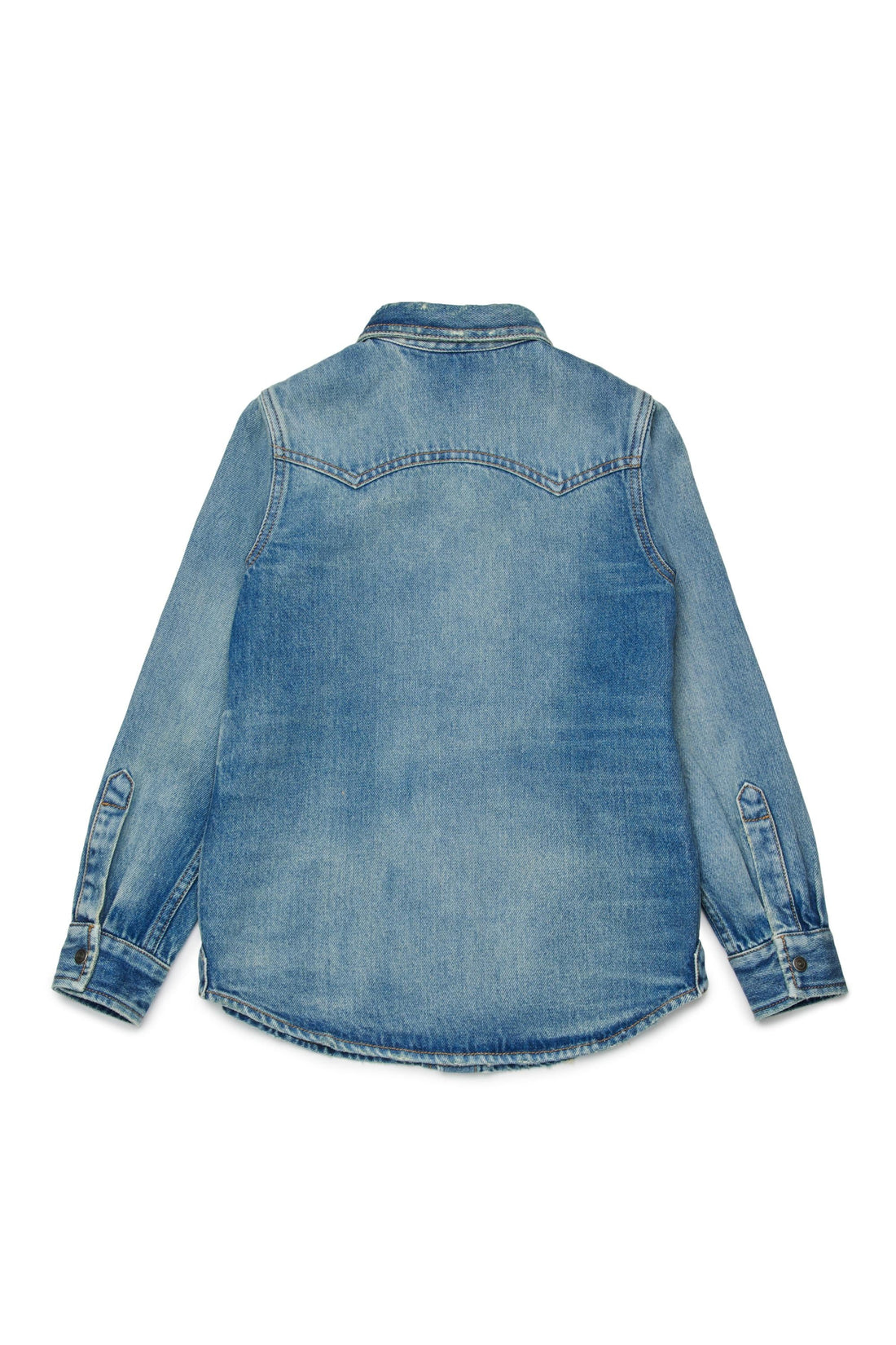 Diesel camicia bambino Ceko in denim lavaggio blu