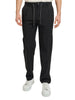 Yes Zee pantaloni uomo slim in nylon nero