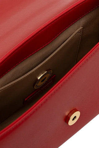 Love Moschino borsa a mano con placca logo Heart rosso