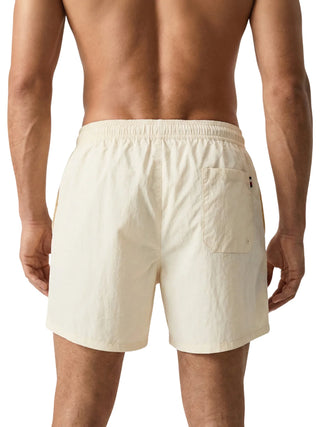 Tommy Hilfiger boxer mare uomo con bandierina iconica panna