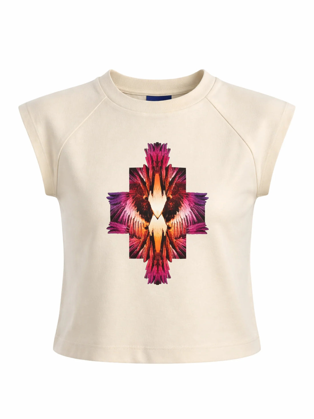 County of Milan T-shirt bambina con stampa iconica panna