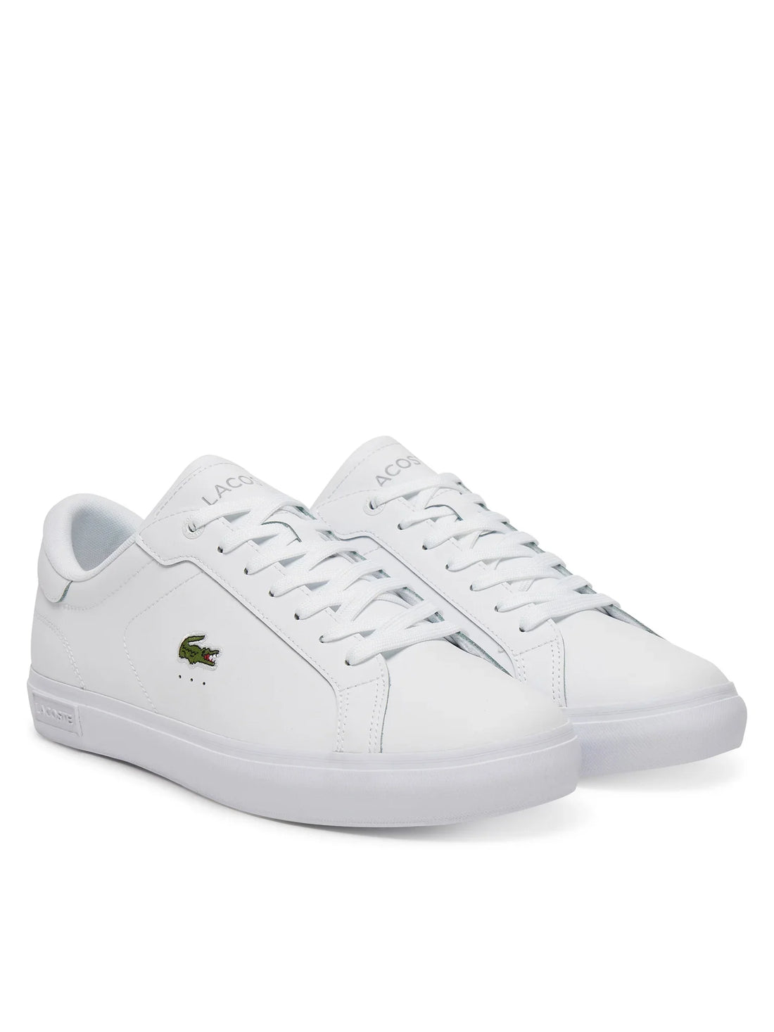 Lacoste sneakers uomo Powercourt in pelle bianco