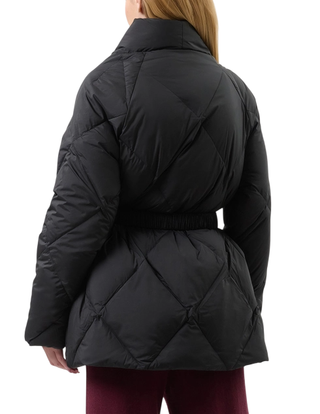 Vicolo piumino trapuntato con cintura nero TF0087 NERO VICOLO 