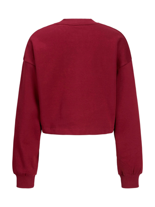 Jjxx felpa donna crop bordeaux 12280478 CABERNET JJXX