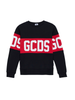 Gcds felpa bambina con banda logo nero