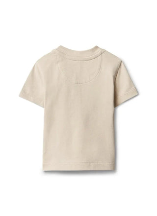 Calvin Klein Jeans T-shirt unisex neonato manica corta beige