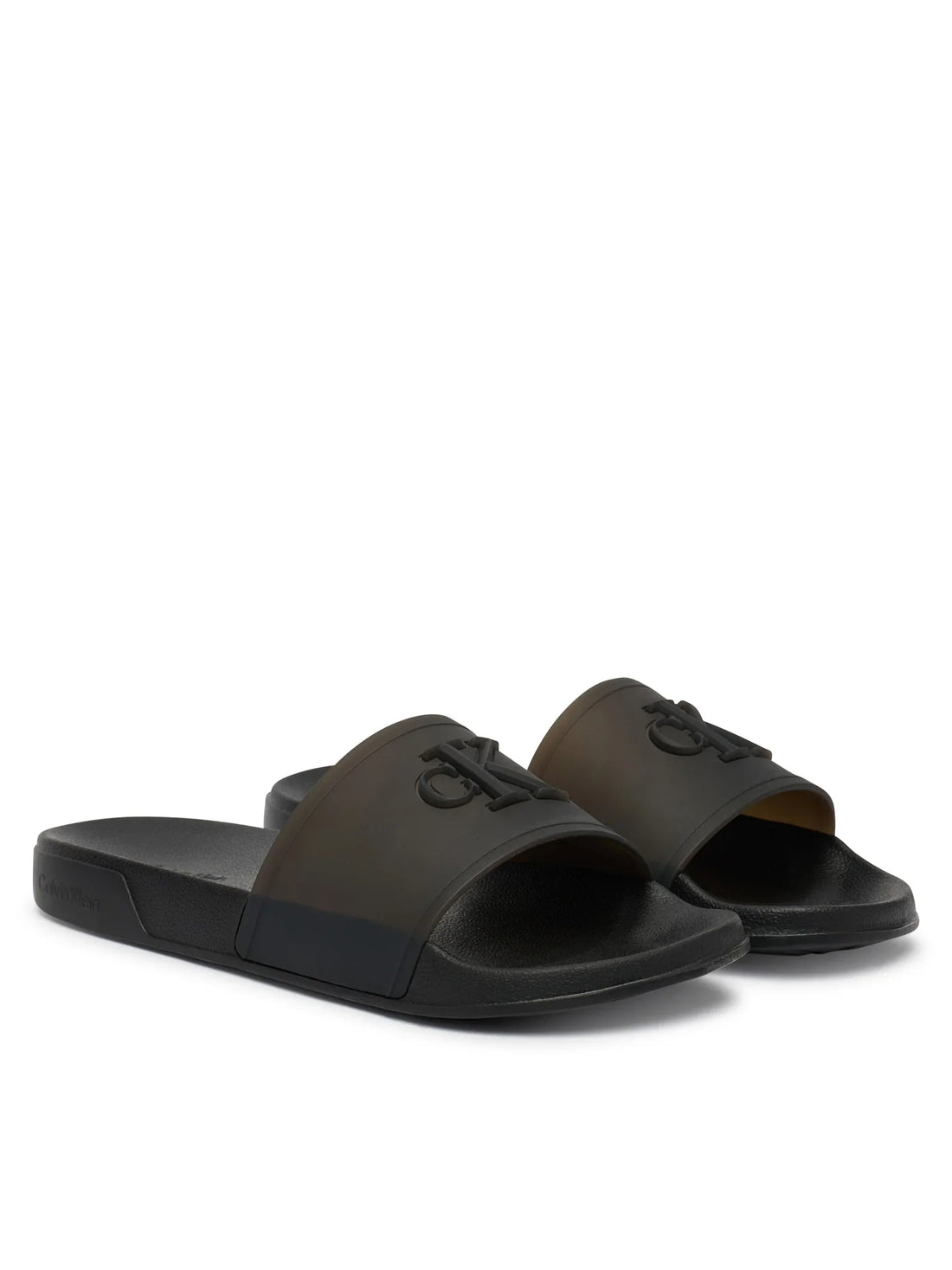 Calvin Klein ciabatte in gomma donna con logo nero