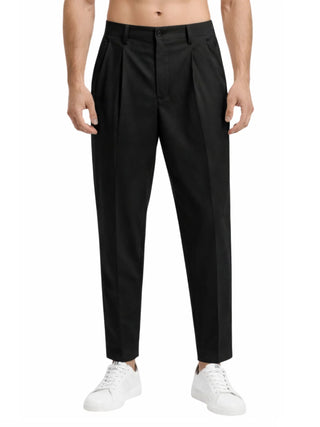 John Richmond pantaloni uomo con pinces nero