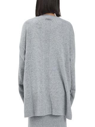 Pinko cardigan Tasmania misto cashmere grigio 105451-A2Q9 II2 PINKO 