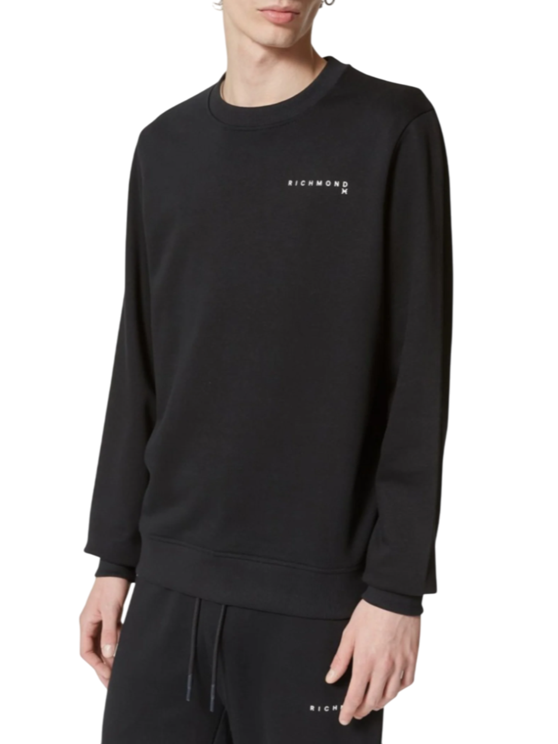 John Richmond T-shirt manica lunga nero