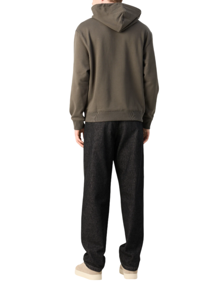 Calvin Klein Jeans felpa con cappuccio uomo tortora