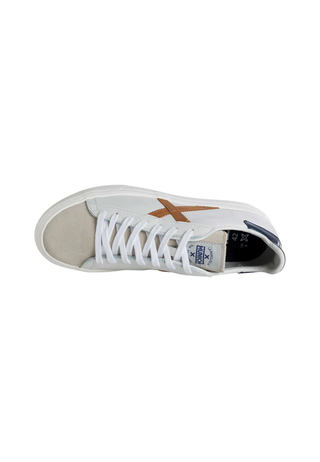 Munich sneakers uomo in pelle con logo panna 8080 079 MUNICH