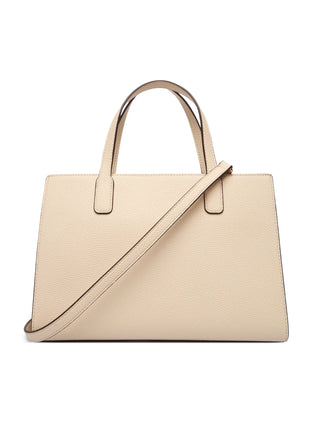 Love Moschino borsa a mano in ecopelle martellata beige chiaro