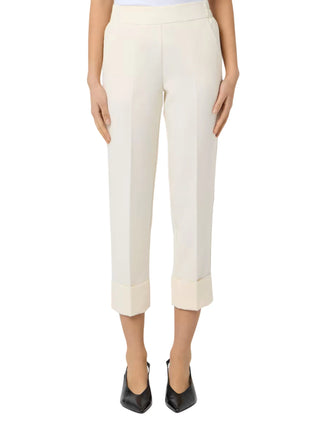 Sandro Ferrone pantaloni donna Furfantello crop panna