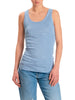 Vicolo canotta lurex donna celeste