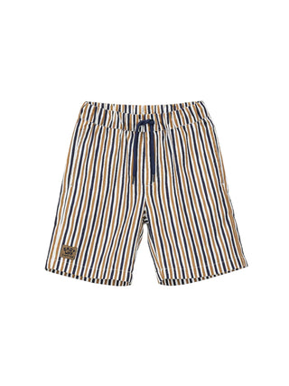 iDo bermuda a righe bambino bianco blu beige