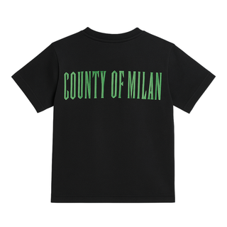 County of Milan T-shirt bambino manica corta nero F5CMJBTH078 110 COUNTY OF MILAN KIDS