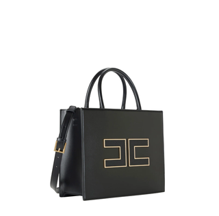 Elisabetta Franchi borsa tote in ecopelle nero BS32A56E3 110 ELISABETTA FRANCHI 