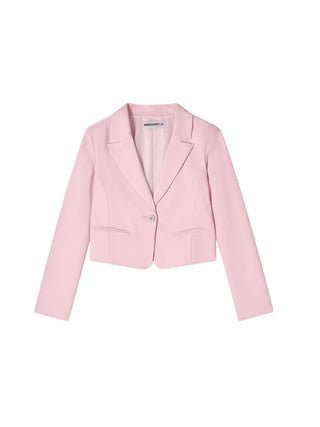 Patrizia Pepe giacca blazer monopetto rosa