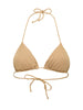 Me Fui bikini top triangolo donna lurex oro