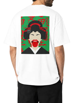 Vision of Super T-shirt manica corta uomo con stampa posteriore panna