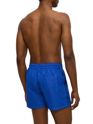 Tommy Hilfiger boxer mare uomo con patch logato blu royal UM0UM03852 C8O Tommy Hilfiger beachwear