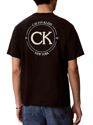 Calvin Klein Jeans T-shirt uomo manica corta con logo nero