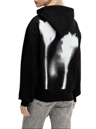 Karl Lagerfeld Jeans felpa con cappuccio stampa logo nero A3W20038 999 KARL LAGERFELD 