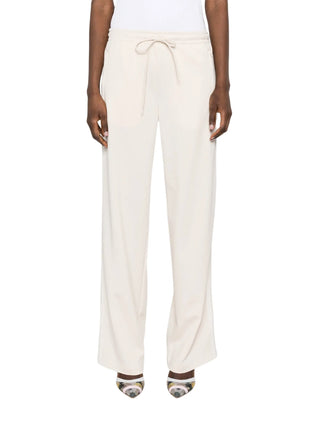 Aniye By pantaloni gamba larga con bande laterali beige chiaro