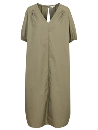 Jc Sophie abito lungo donna Livia in cotone verde militare