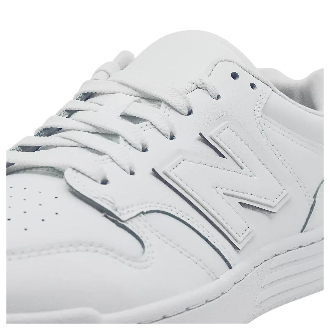 New Balance sneakers bambino in ecopelle bianco