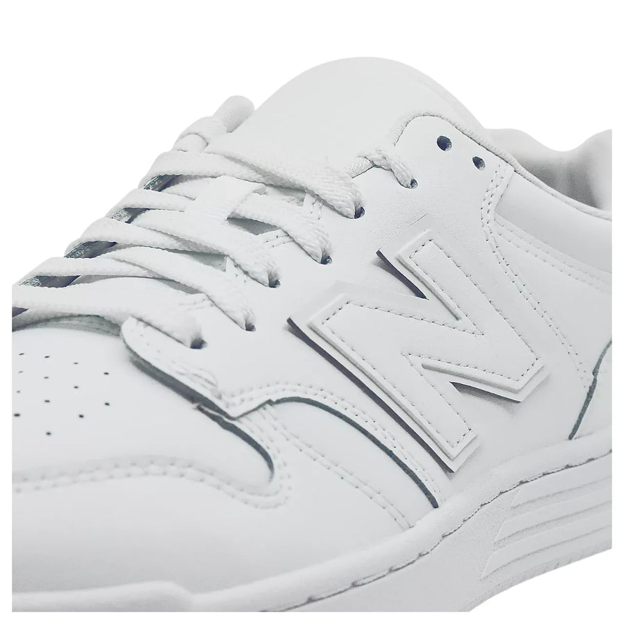 New Balance sneakers bambino in ecopelle bianco