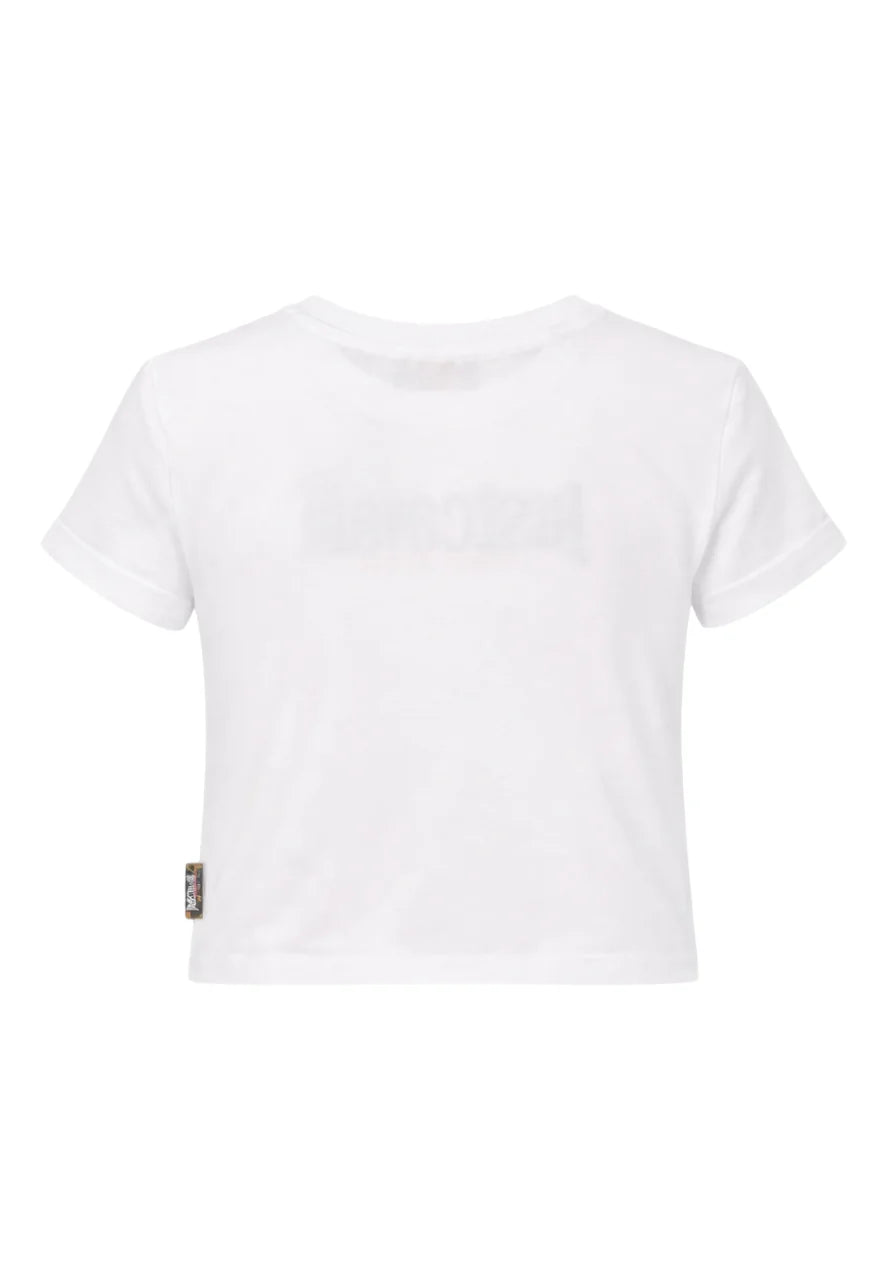 Just Cavalli T-shirt bambina manica corta con logo bianco