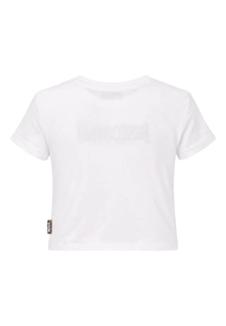 Just Cavalli T-shirt bambina manica corta con logo bianco