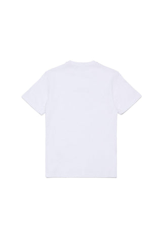 Dsquared2 T-shirt manica corta con logo bianco