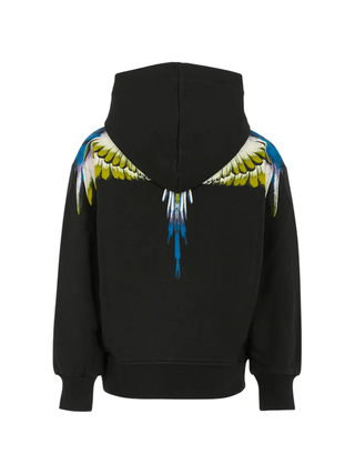 County of Milan felpa con cappuccio bambino nero F5CMJBHS061 110 COUNTY OF MILAN KIDS