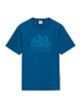 Sundek T-shirt uomo manica corta stampa logo azzurro
