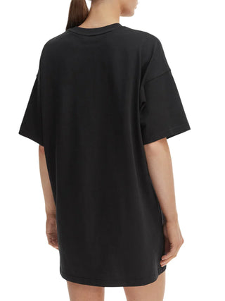 Calvin Klein Jeans abito corto in jersey manica corta nero