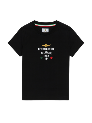 Aeronautica Militare T-shirt bambino manica corta nero 252TS0048A N01 AERONAUTICA MILITARE