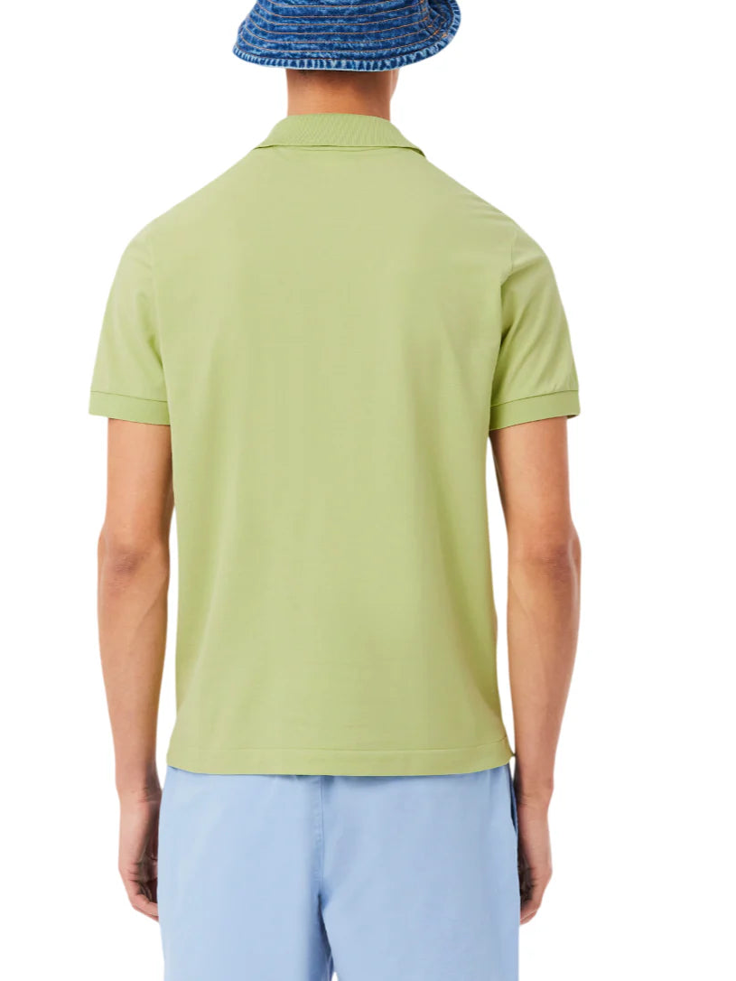 Lacoste polo manica corta 12.12 light in piquè verde chiaro