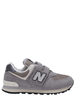 New Balance sneakers 574 in suede e mesh grigio