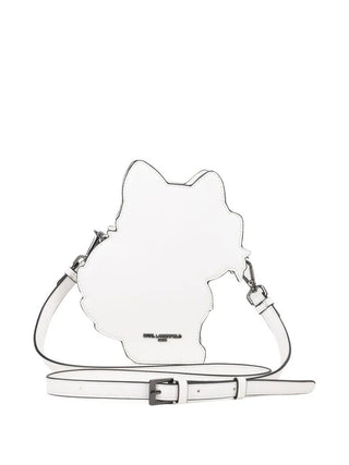 Karl Lagerfeld borsa a tracolla bambina con Choupette bianco